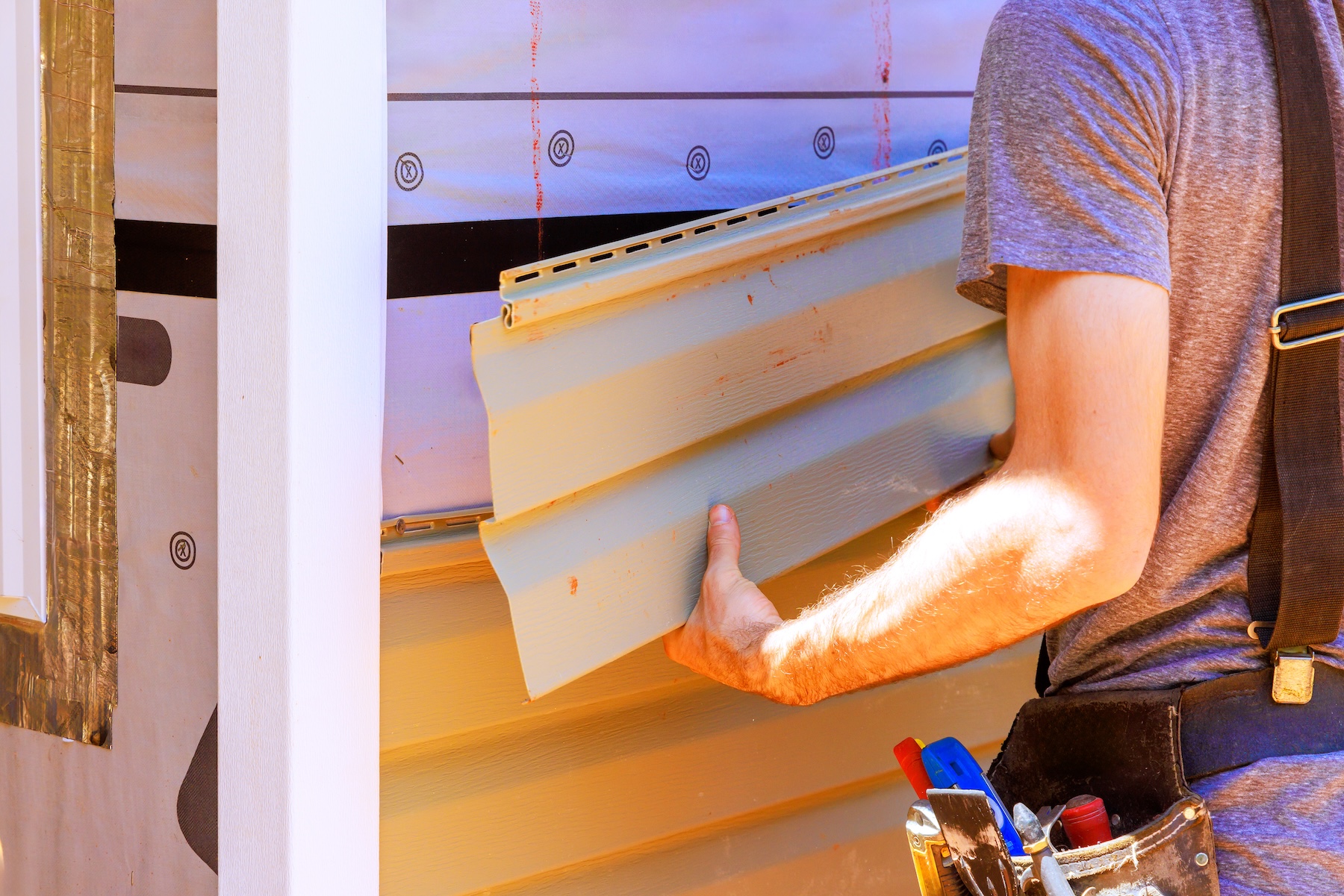 looking up at siding